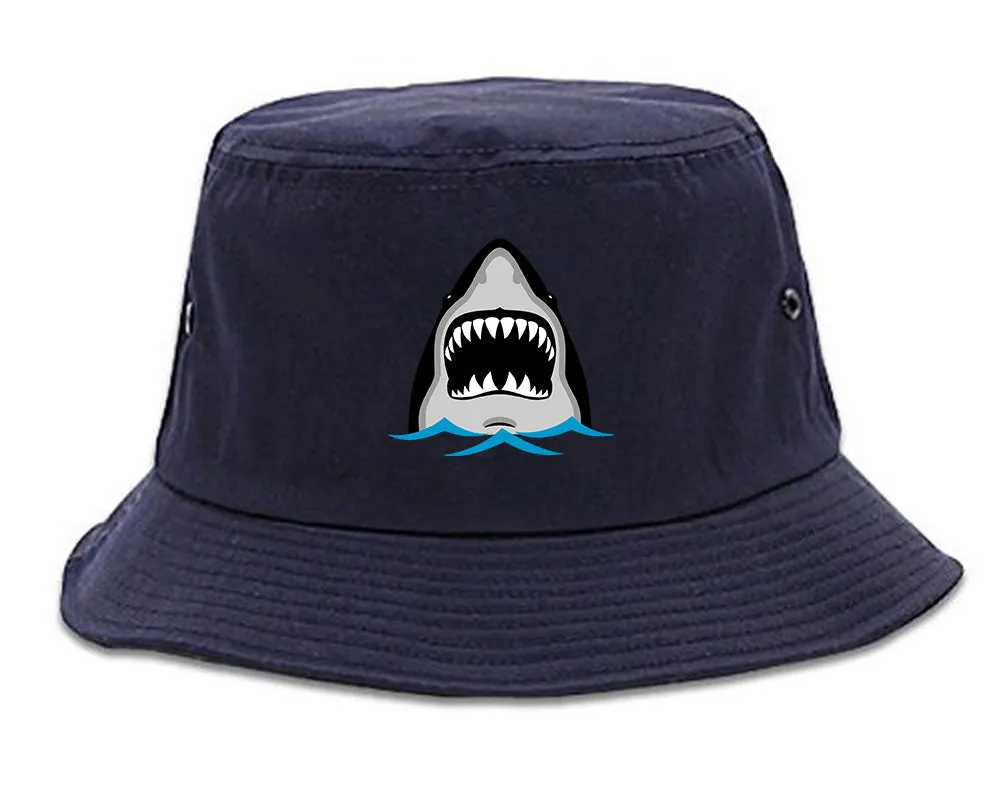 Shark Face Chest Mens Bucket Hat