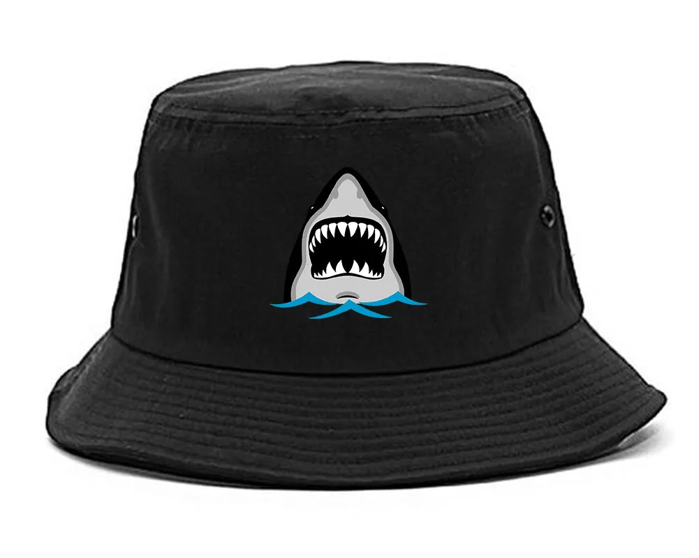 Shark Face Chest Mens Bucket Hat