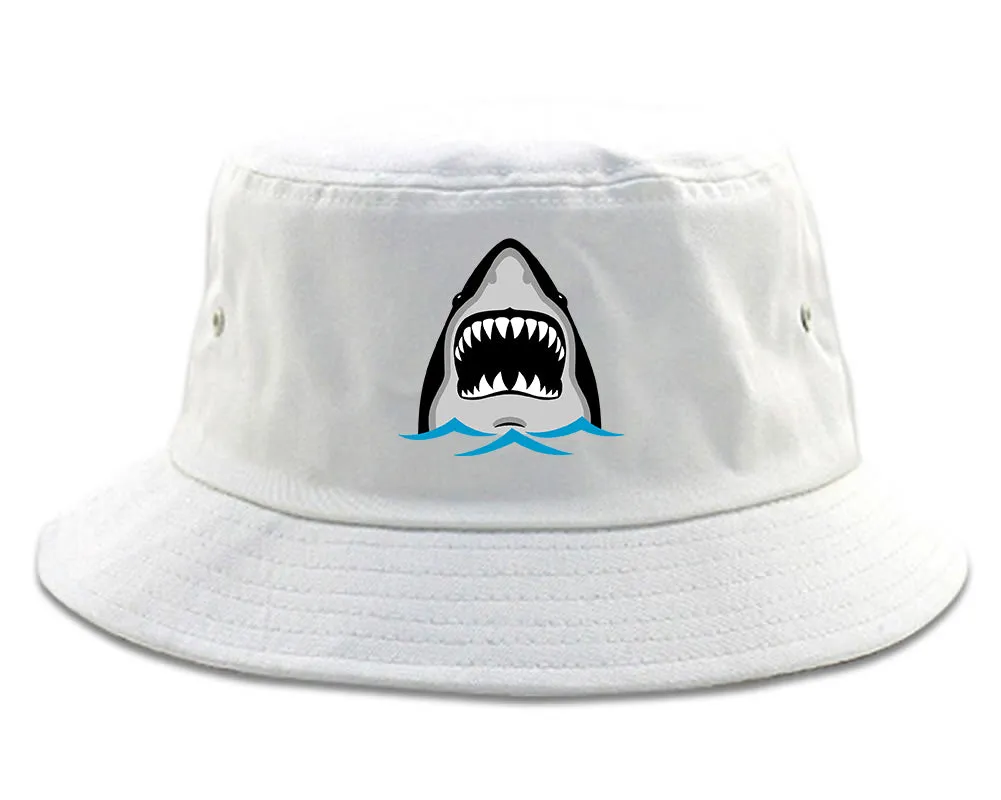 Shark Face Chest Mens Bucket Hat