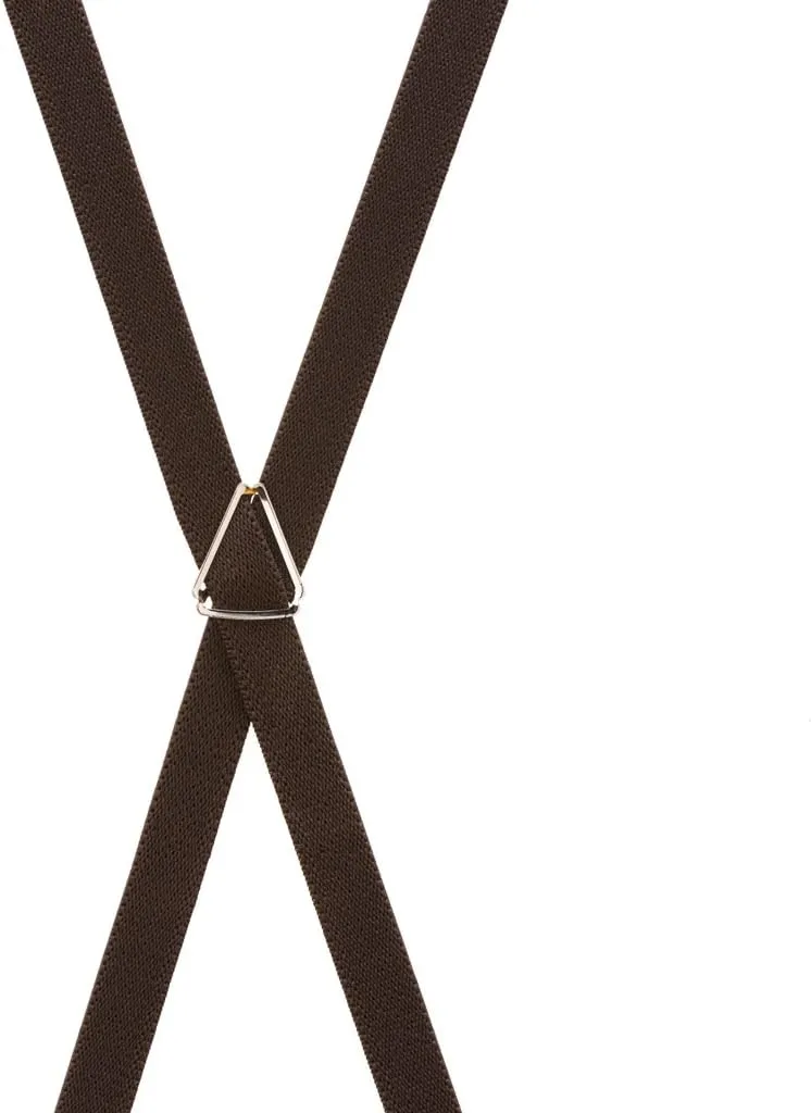 Skinny Suspenders - 1/2-Inch Wide Elastic Straps - X-Back - Clip - Many Colors & 2 Sizes!