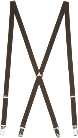 Skinny Suspenders - 1/2-Inch Wide Elastic Straps - X-Back - Clip - Many Colors & 2 Sizes!