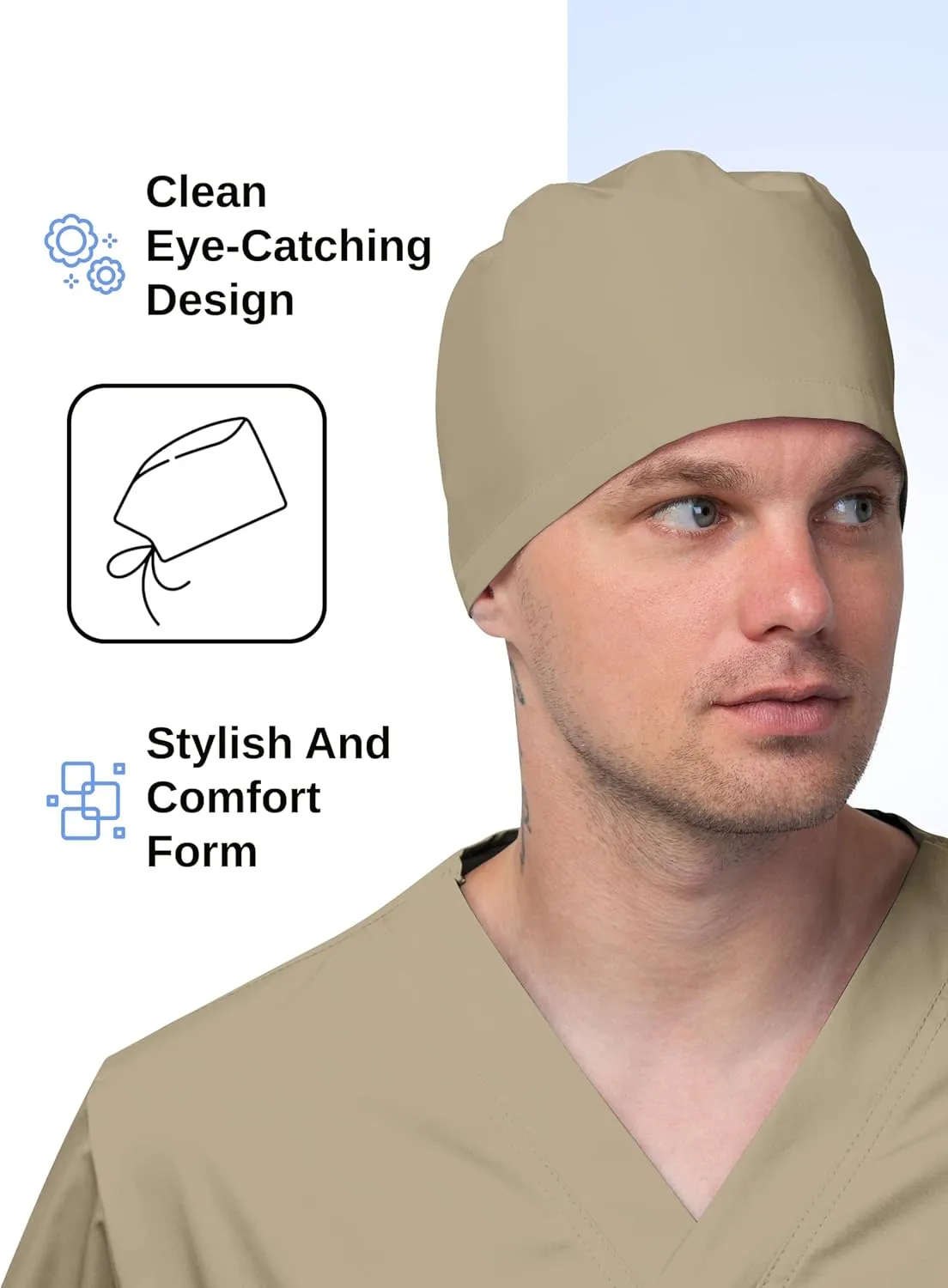 Solid Working Cap Scrub Cap for Women and Men Unisex Surgical Cap Comfortable and Stylish Scrub Hat