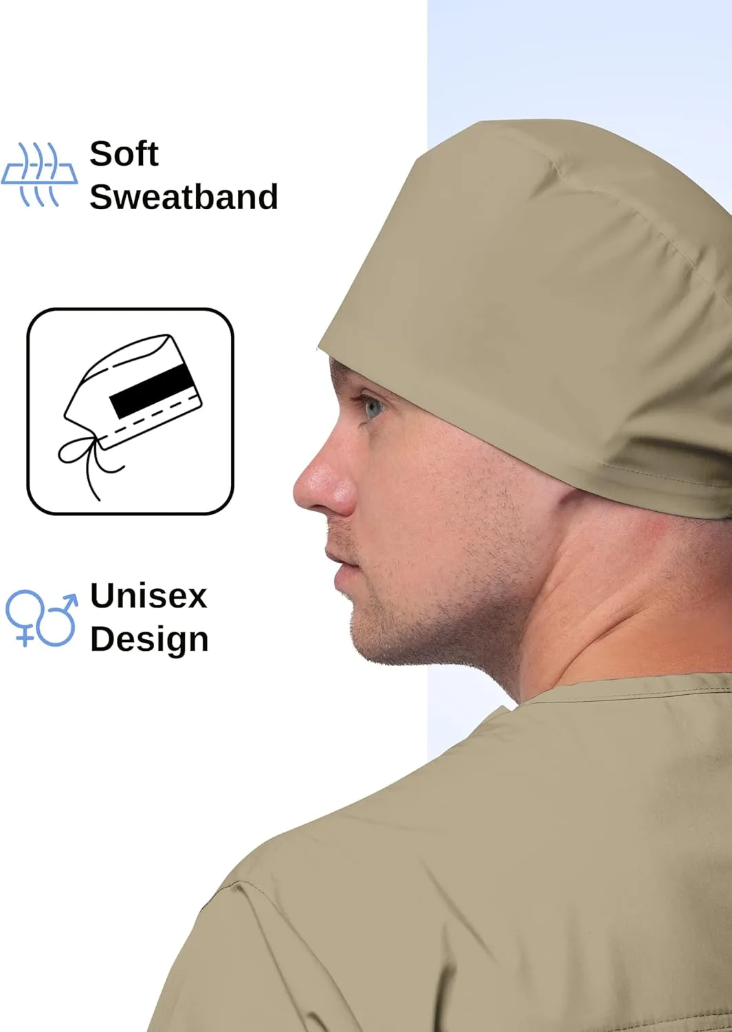 Solid Working Cap Scrub Cap for Women and Men Unisex Surgical Cap Comfortable and Stylish Scrub Hat