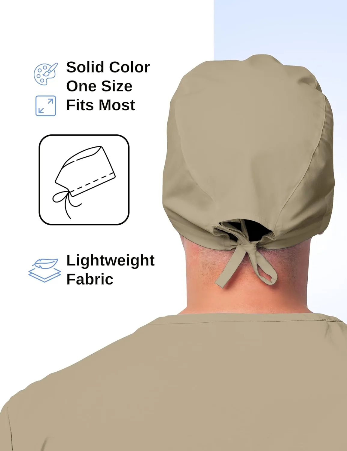Solid Working Cap Scrub Cap for Women and Men Unisex Surgical Cap Comfortable and Stylish Scrub Hat