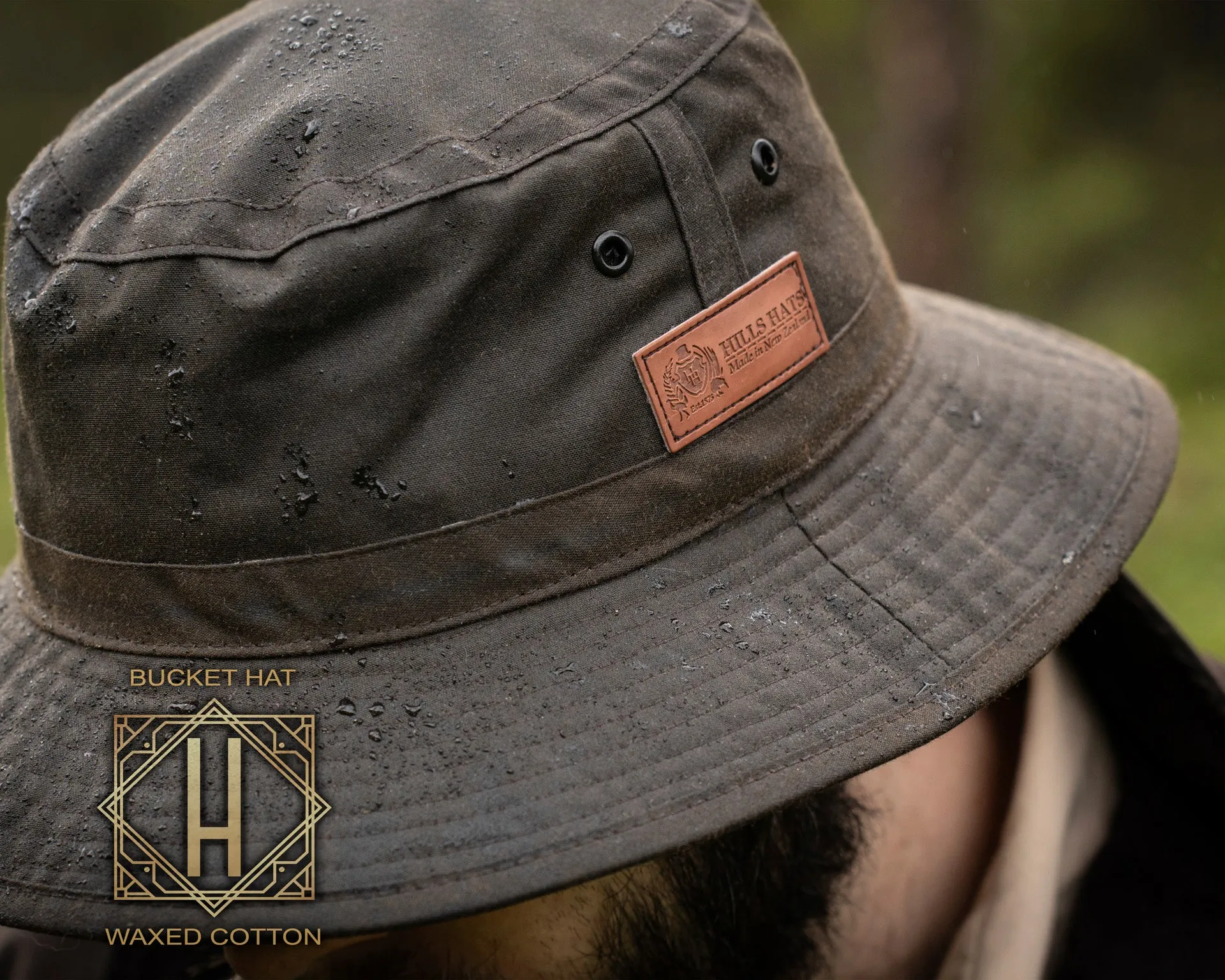 Waxed Cotton Bucket Hat