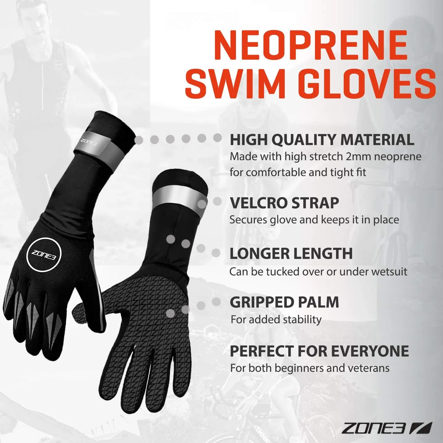 ZONE3 Neoprene Swim Gloves